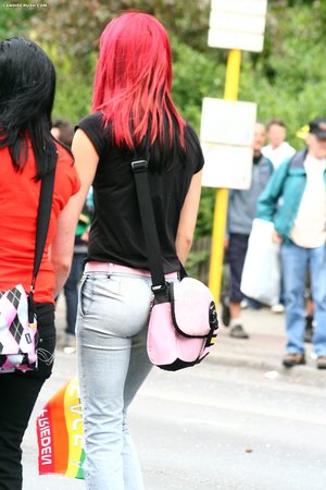 18 year old girl Barbie Bree strips to pink leg warmers in her bedroom